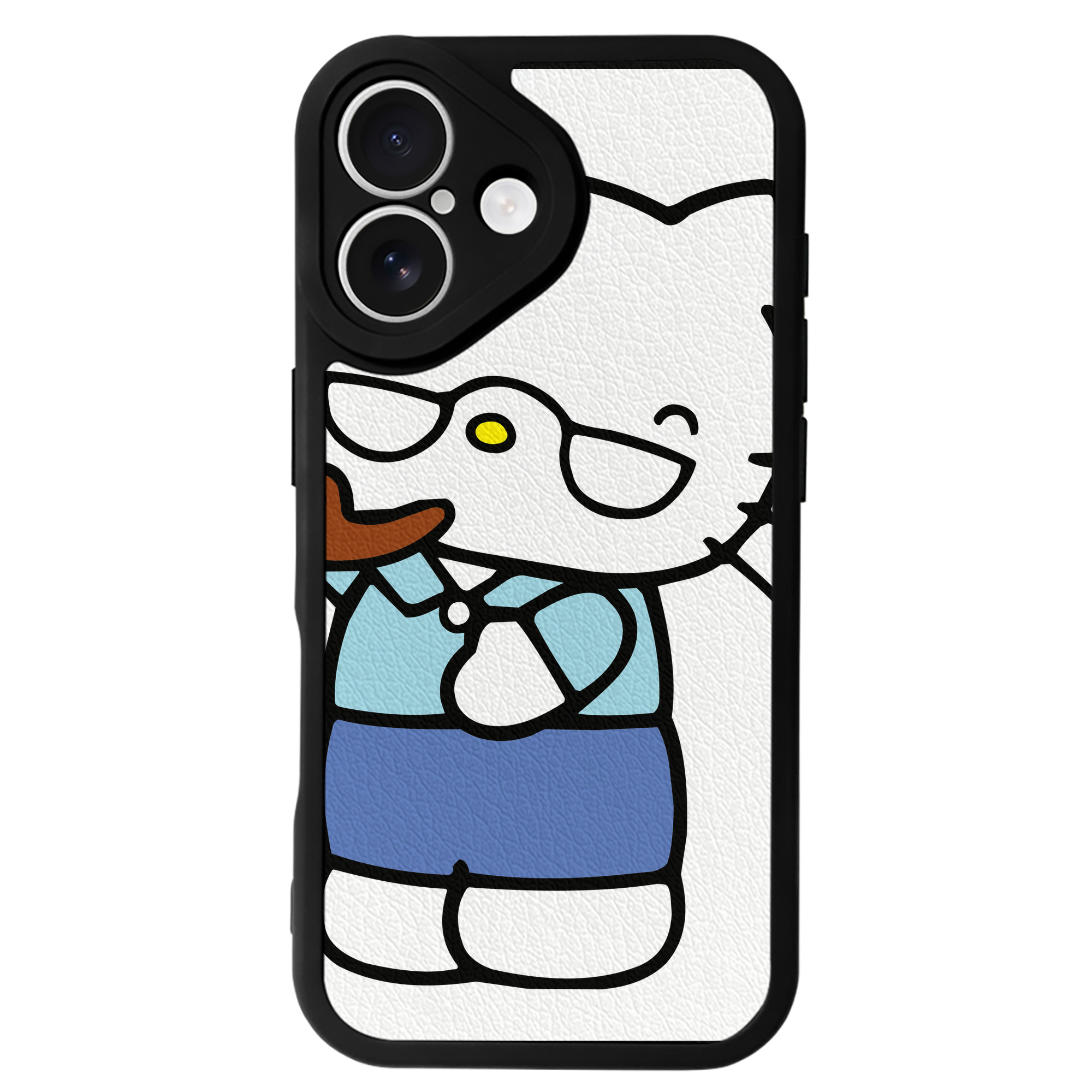 （画像用） Hello Kitty ハローキティ 【iPhone 16シリーズ対応】シリコンスマホケース（レザー調） 材質：シリコン